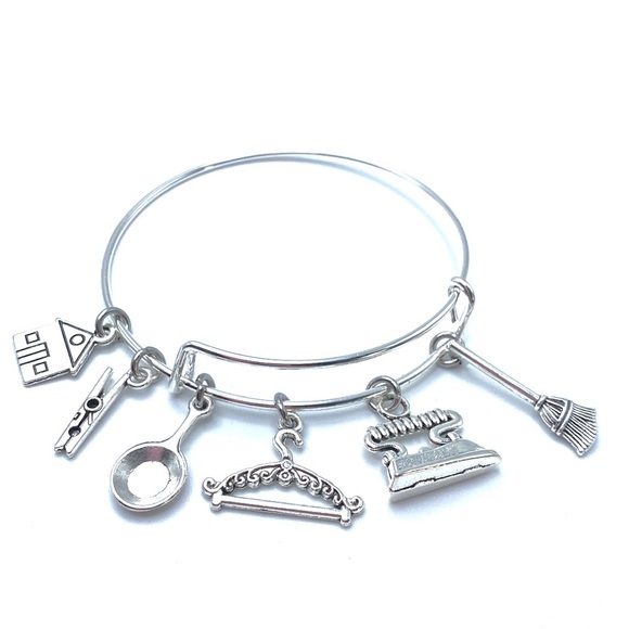 Housekeeper Bracelet Housekeeping Theme Charm Bangle Appreciation Thank … - Picture 4 of 5